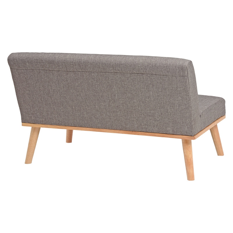 萩原 ケルト ダイニングソファ 2人掛け グレー ケルト2P-GY 1台(ご注文単位1台)【直送品】