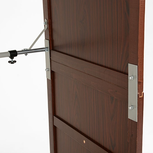 萩原 伸縮クローゼット カバー付 ダークブラウン VR-7240DBR 1台(ご注文単位1台)【直送品】