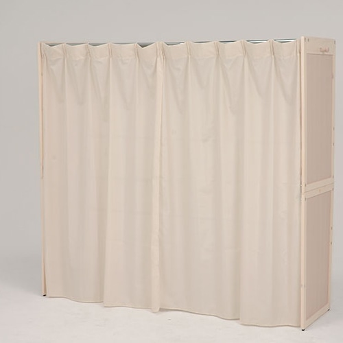 萩原 伸縮クローゼット カバー付 ホワイトウォッシュ VR-7240WS 1台(ご注文単位1台)【直送品】