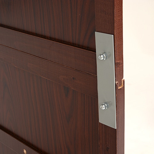 萩原 伸縮クローゼット カバー付 棚あり ダークブラウン VR-7241DBR 1台(ご注文単位1台)【直送品】