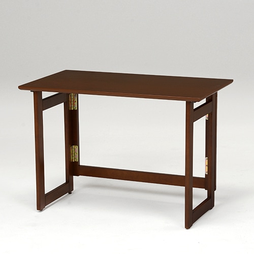 萩原 折りたたみデスク 高さ55cm ダークブラウン VT-7810DBR 1台(ご注文単位1台)【直送品】