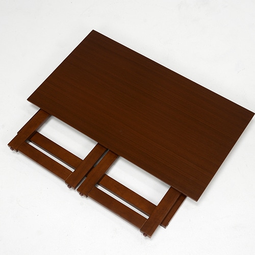 萩原 折りたたみデスク 高さ55cm ダークブラウン VT-7810DBR 1台(ご注文単位1台)【直送品】