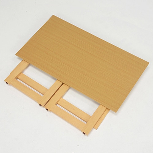 萩原 折りたたみデスク 高さ55cm ナチュラル VT-7810NA 1台(ご注文単位1台)【直送品】