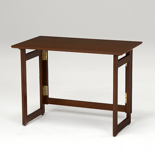 萩原 折りたたみデスク 高さ65cm ダークブラウン VT-7811DBR 1台(ご注文単位1台)【直送品】