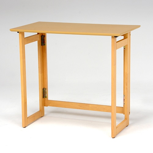 萩原 折りたたみデスク 高さ75cm ナチュラル VT-7812NA 1台(ご注文単位1台)【直送品】