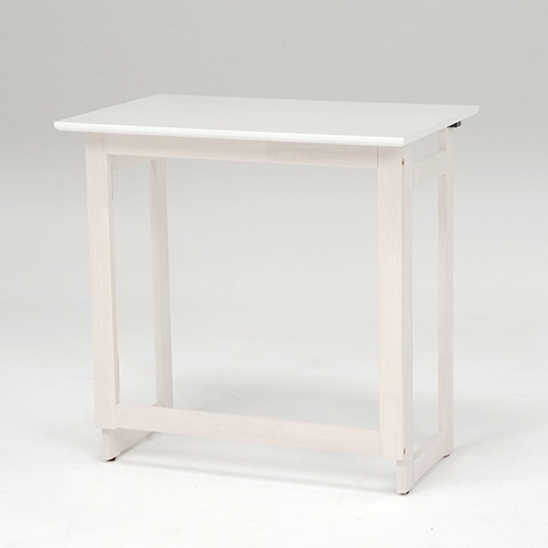 萩原 折りたたみデスク 高さ75cm ホワイトウォッシュ VT-7812WS 1台(ご注文単位1台)【直送品】