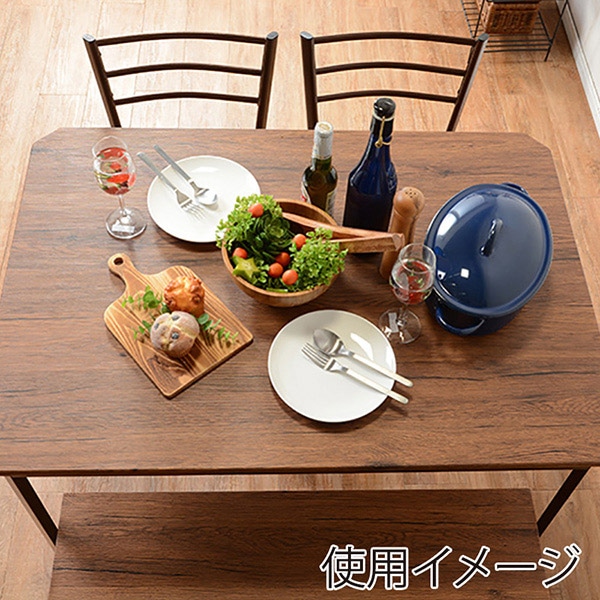 萩原 ダイニング4点セット ブラウン LDS-4934BR 1セット(ご注文単位1セット)【直送品】