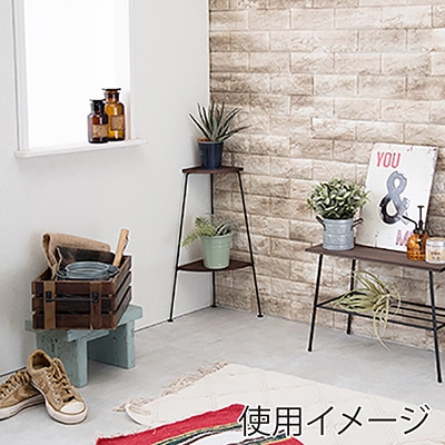 萩原 コーナーラック 2段 ブラック KR-3846BK 1台(ご注文単位1台)【直送品】