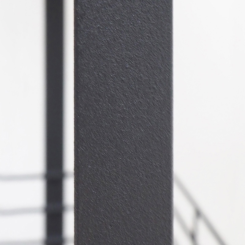 萩原 スリムワゴン 奥行25cm ブラック KR-3856BK 1台(ご注文単位1台)【直送品】