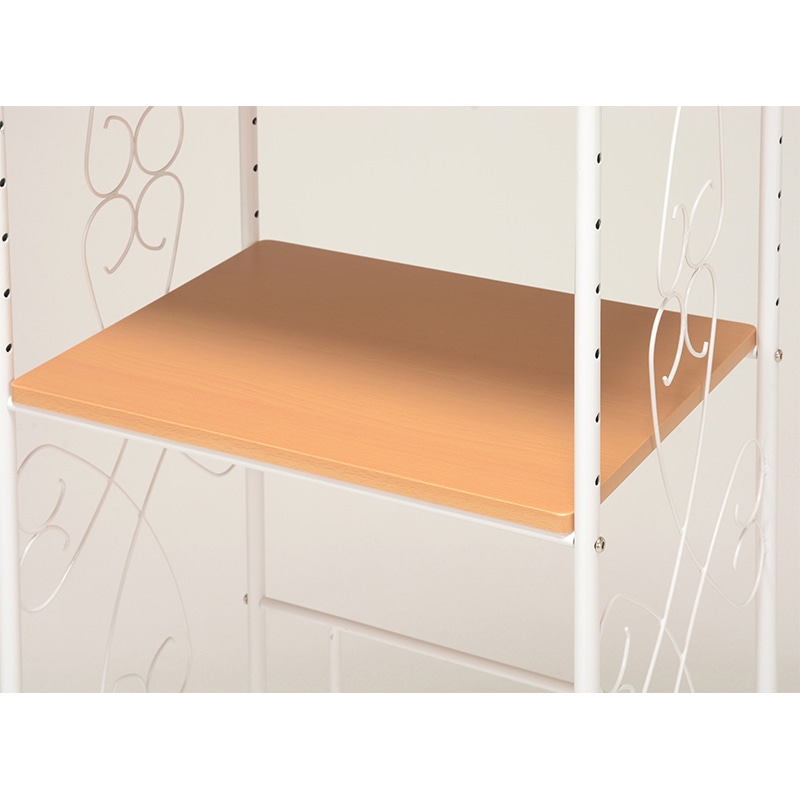 萩原 洗濯機ラック 幅58cm ホワイト KCC-3040WH 1台(ご注文単位1台)【直送品】