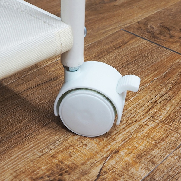 萩原 ハンガーラック 幅75cm 引出し2杯 ホワイト KHR-3157WH 1台(ご注文単位1台)【直送品】