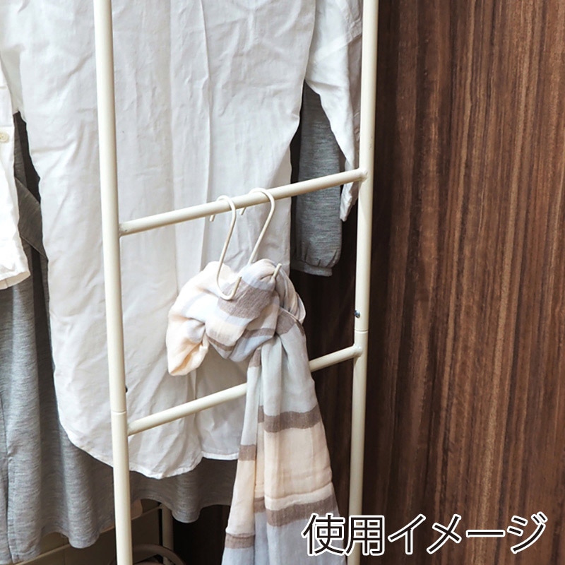 萩原 ハンガーラック 幅80cm 引出し7杯 ホワイト KHR-3158WH 1台(ご注文単位1台)【直送品】