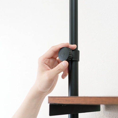 萩原 突っ張り洗濯機ラック 幅70cm ブラウン×ブラック KTR-3153BR 1台(ご注文単位1台)【直送品】