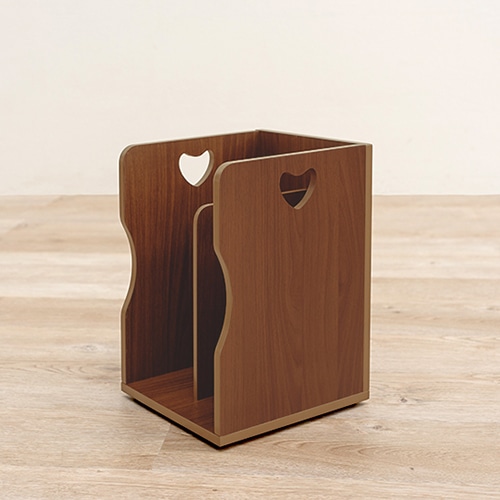 萩原 スタッキング ブックスタンド 2個組 ライトブラウン MM-6805LBR-S2 1セット(ご注文単位1セット)【直送品】