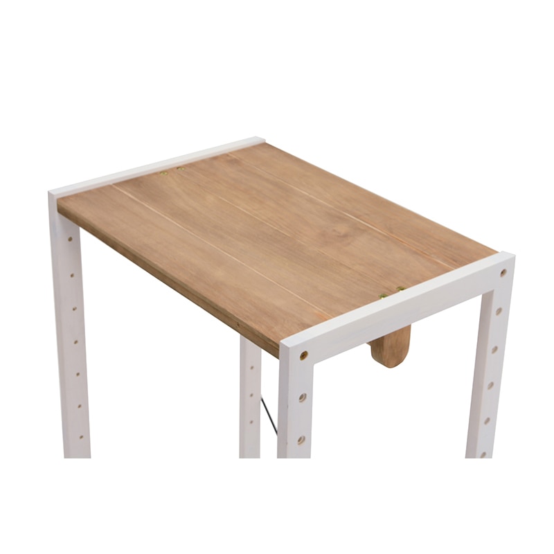 萩原 ハンガーラック 幅56cm ホワイトウォッシュ×ライトブラウン MHR-6250NIV 1台(ご注文単位1台)【直送品】