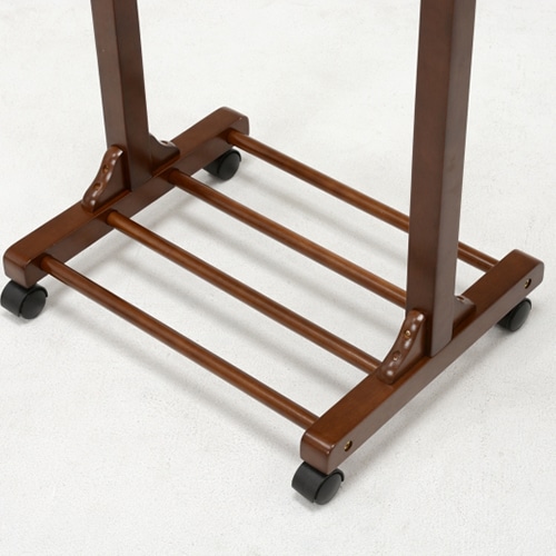 萩原 ハンガーラック 幅60cm キャスター付 ブラウン VR-7237BR 1台(ご注文単位1台)【直送品】