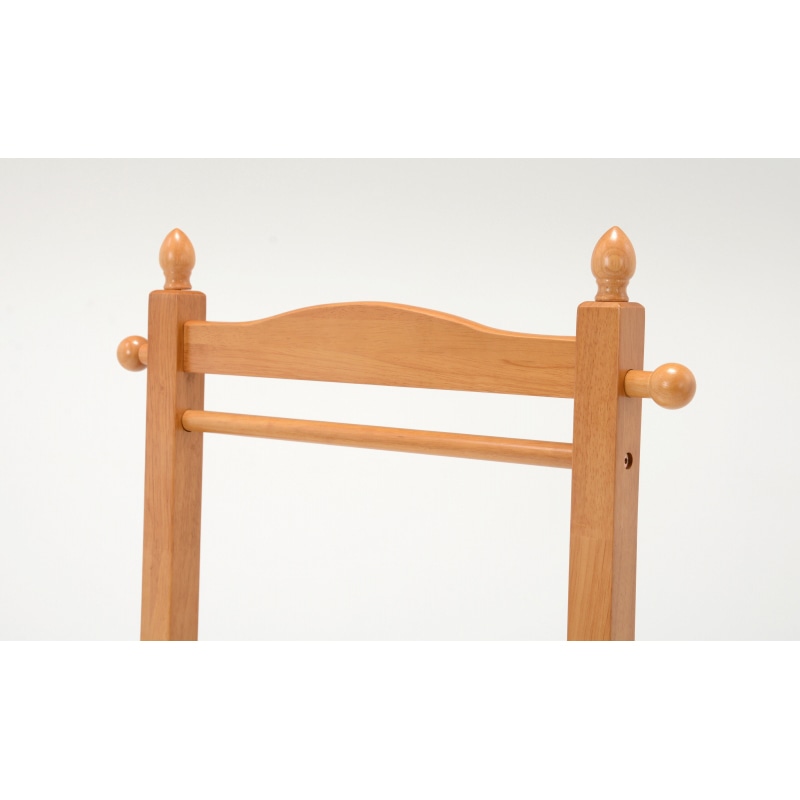 萩原 ハンガーラック　幅60cm　キャスター付 ナチュラル VR-7237NA 1台（ご注文単位1台）【直送品】