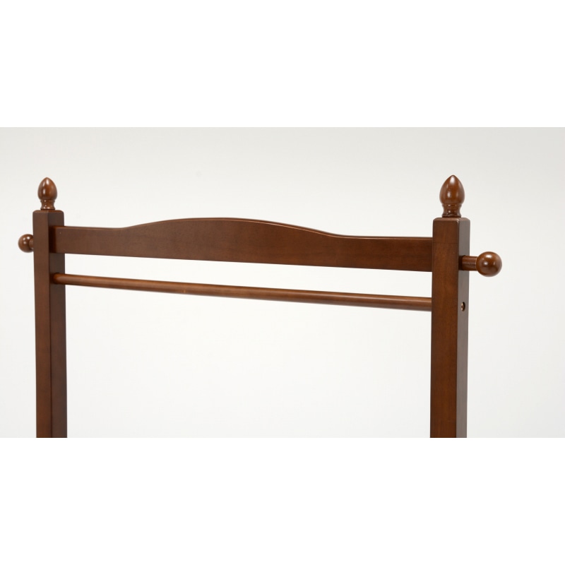 萩原 ハンガーラック　幅90cm　キャスター付 ブラウン VR-7238BR 1台（ご注文単位1台）【直送品】