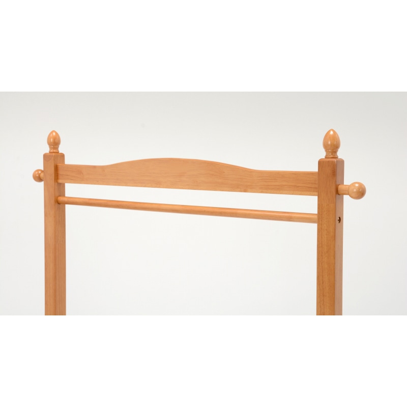 萩原 ハンガーラック 幅90cm キャスター付 ナチュラル VR-7238NA 1台(ご注文単位1台)【直送品】