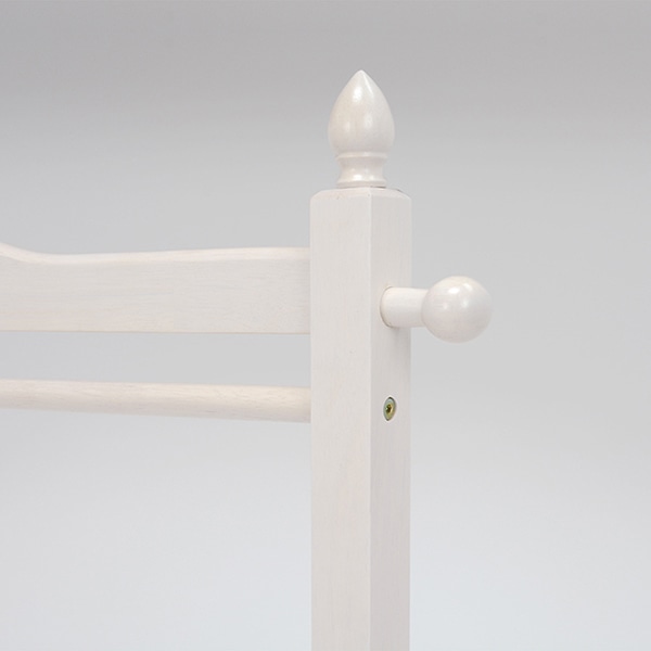 萩原 ハンガーラック 幅90cm キャスター付 ホワイトウォッシュ VR-7238WS 1台(ご注文単位1台)【直送品】