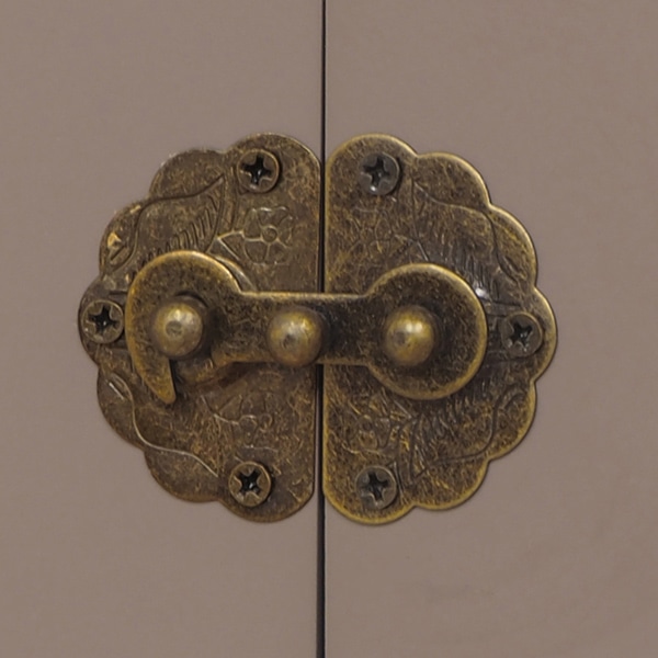 萩原 コスメボックス　三面鏡付き チャコールグレー MUD-6740GY 1台（ご注文単位1台）【直送品】