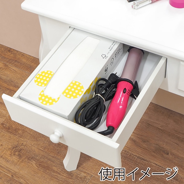 萩原 ドレッサーセット ホワイト MD-6568WH 1台(ご注文単位1台)【直送品】