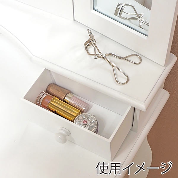 萩原 ドレッサーセット ホワイト MD-6568WH 1台(ご注文単位1台)【直送品】