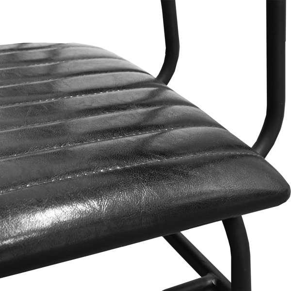 萩原 4人用ダイニング 5点セット ブラック LDS-4885BK 1セット(ご注文単位1セット)【直送品】