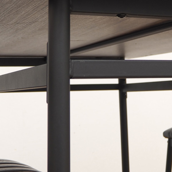 萩原 4人用ダイニング 4点セット ブラック LDS-4884BK 1セット(ご注文単位1セット)【直送品】