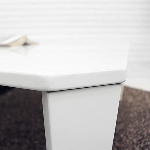 萩原 折りたたみテーブル 幅75cm クリアブラックホワイト クルール7550CW 1台(ご注文単位1台)【直送品】