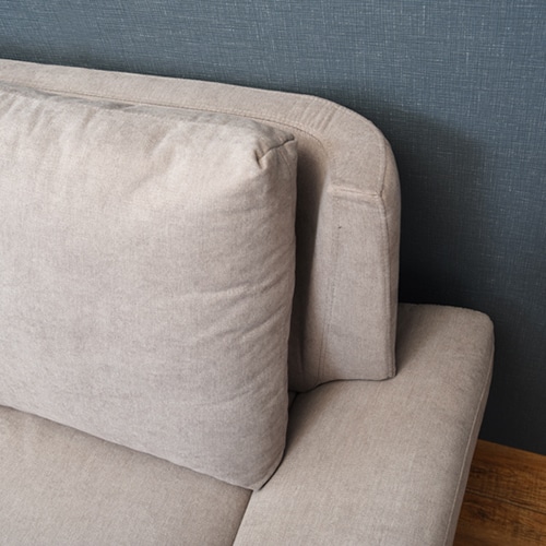 萩原 ごろ寝ソファ 2人掛け クッション付 グレー ブライト2P-GY 1台(ご注文単位1台)【直送品】