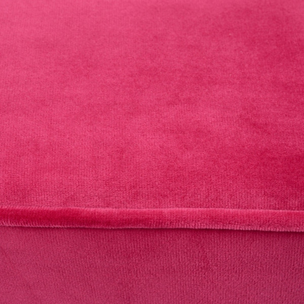 萩原 ベロア調ソファ 1人掛け ピンク ルコ1P-PI 1台(ご注文単位1台)【直送品】