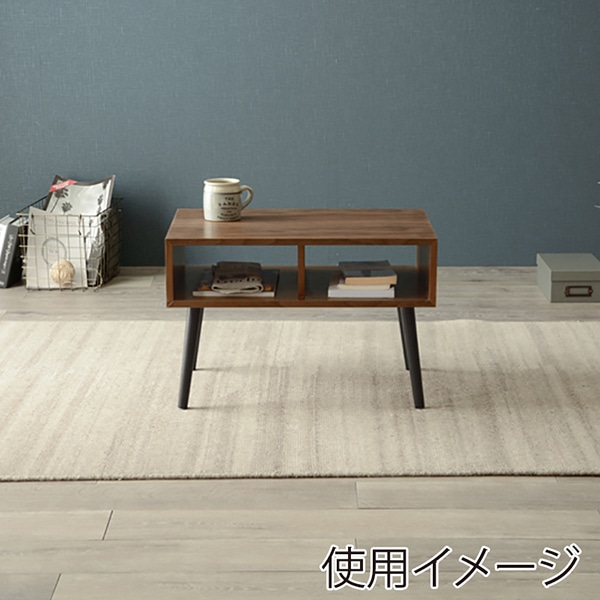 萩原 ローテーブル 幅60cm ブラウン MT-6480BR 1台(ご注文単位1台)【直送品】