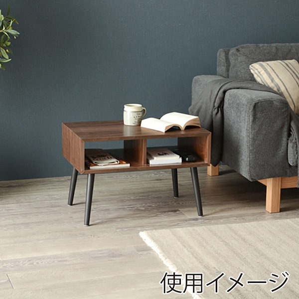 萩原 ローテーブル 幅60cm ブラウン MT-6480BR 1台(ご注文単位1台)【直送品】