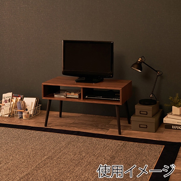 萩原 ローテーブル 幅80cm ブラウン MT-6481BR 1台(ご注文単位1台)【直送品】