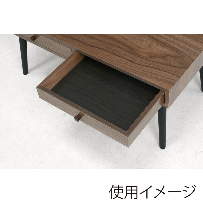 萩原 ローテーブル　幅80cm　引き出しタイプ ブラウン MT-6620BR 1台（ご注文単位1台）【直送品】