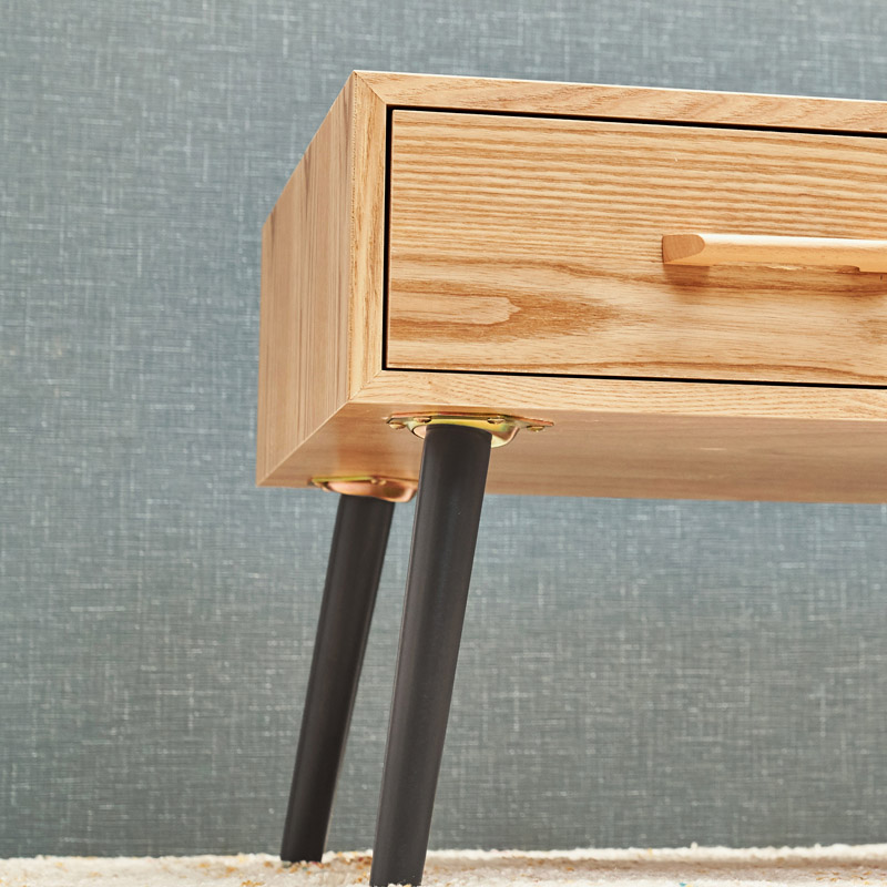 萩原 ローテーブル 幅80cm 引き出しタイプ ナチュラル MT-6620NA 1台(ご注文単位1台)【直送品】