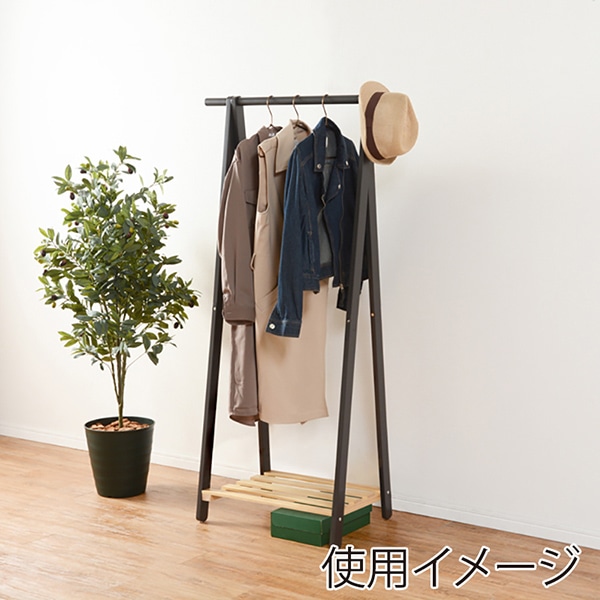 萩原 ハンガーラック 幅80cm ダークグレー MHR-6033NDG 1台(ご注文単位1台)【直送品】