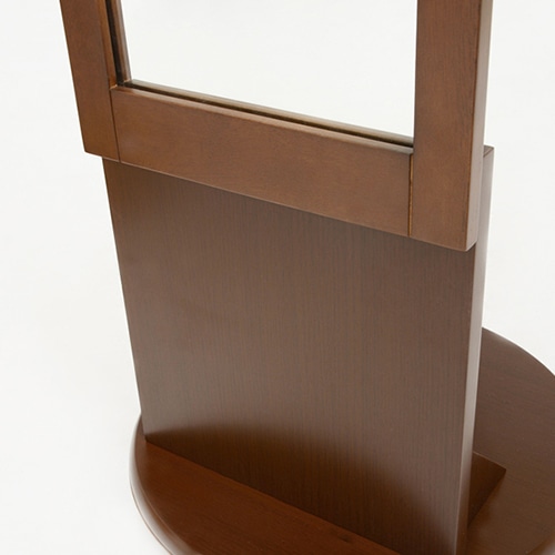 萩原 回転ミラー ダークブラウン VD-7039BR 1台(ご注文単位1台)【直送品】