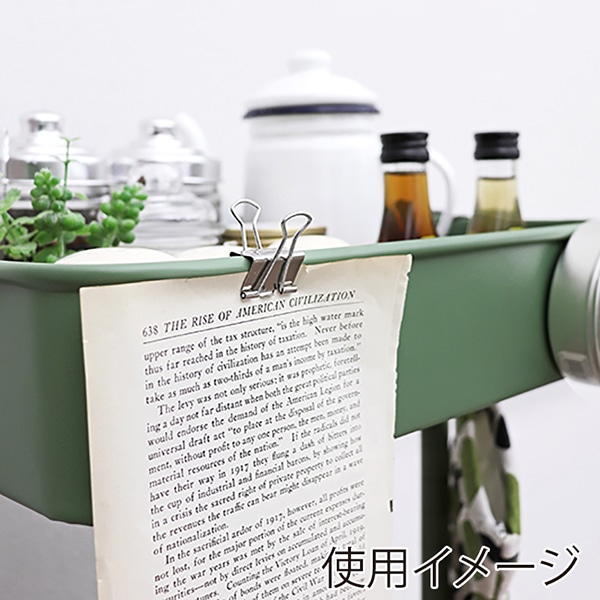 萩原 マルチワゴン 幅42cm オリーブグリーン KR-3366GR 1台(ご注文単位1台)【直送品】