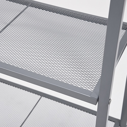 萩原 スチールラック 4段 スカイグレー KR-3367GY 1台(ご注文単位1台)【直送品】