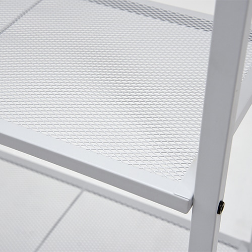 萩原 スチールラック　4段 ホワイト KR-3367WH 1台（ご注文単位1台）【直送品】