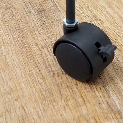 萩原 テーブルワゴン 3段 ブラック KR-3859BK 1台(ご注文単位1台)【直送品】