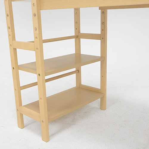 萩原 棚付デスク　幅105cm ナチュラル VD-7375NA 1台（ご注文単位1台）【直送品】