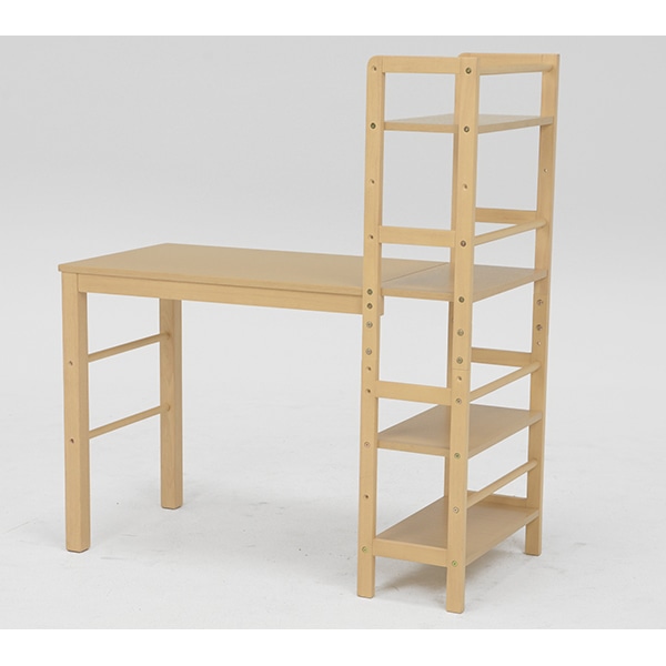 萩原 棚付デスク　幅105cm ナチュラル VD-7375NA 1台（ご注文単位1台）【直送品】