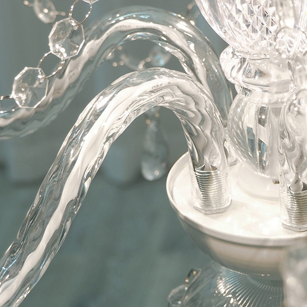 萩原 シャンデリア12灯 電球付き クリア NL-8612CL 1台(ご注文単位1台)【直送品】