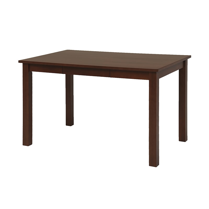 萩原 引出し付ダイニングテーブル 幅120cm ダークブラウン MI-8610DBR 1台(ご注文単位1台)【直送品】