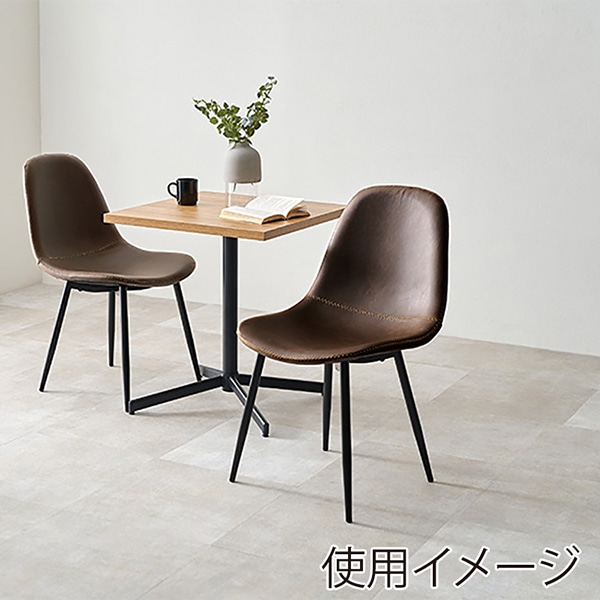 萩原 本革調チェア Aタイプ ダークブラウン LC-4234DBR-2 1台(ご注文単位2台)【直送品】