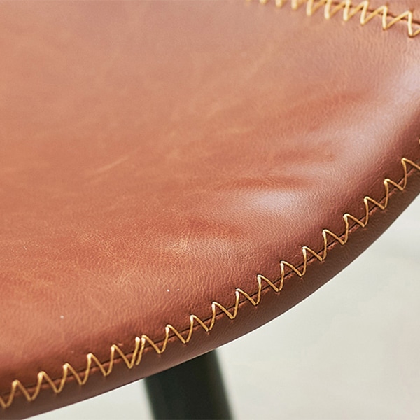 萩原 本革調チェア Bタイプ ブラウン LC-4235BR-2 1台(ご注文単位2台)【直送品】