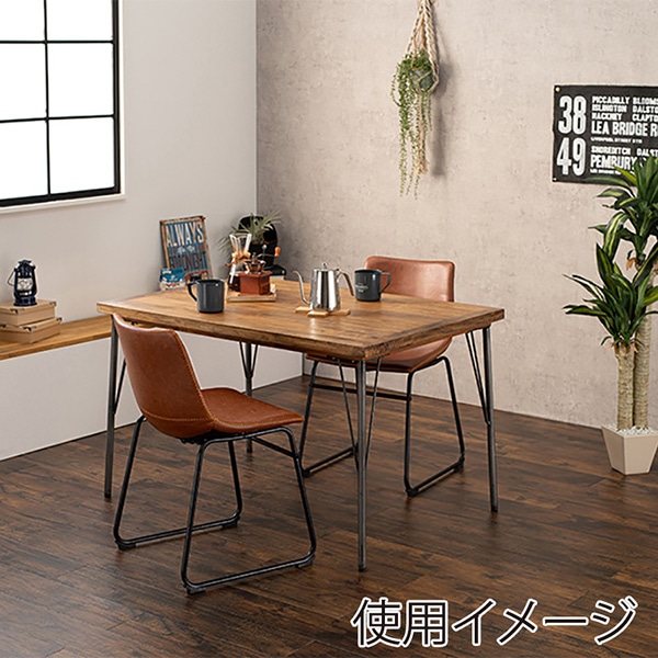 萩原 本革調チェア Bタイプ ブラウン LC-4235BR-2 1台(ご注文単位2台)【直送品】